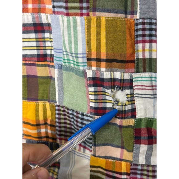 Crewcuts by J. Crew Girls' Patchwork Sleeveless 100% Cotton Dress Sz M 4-5 FLAW - Picture 14 of 15